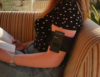 Use of the noninvasive, disposable stimulation patch resulted in a 50% reduction in pain in nearly 50% of participants. Image courtesy Theranica Use of the noninvasive, disposable stimulation patch resulted in a 50% reduction in pain in nearly 50% of participants. Image courtesy Theranica